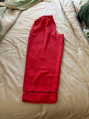 eco satin crop pants